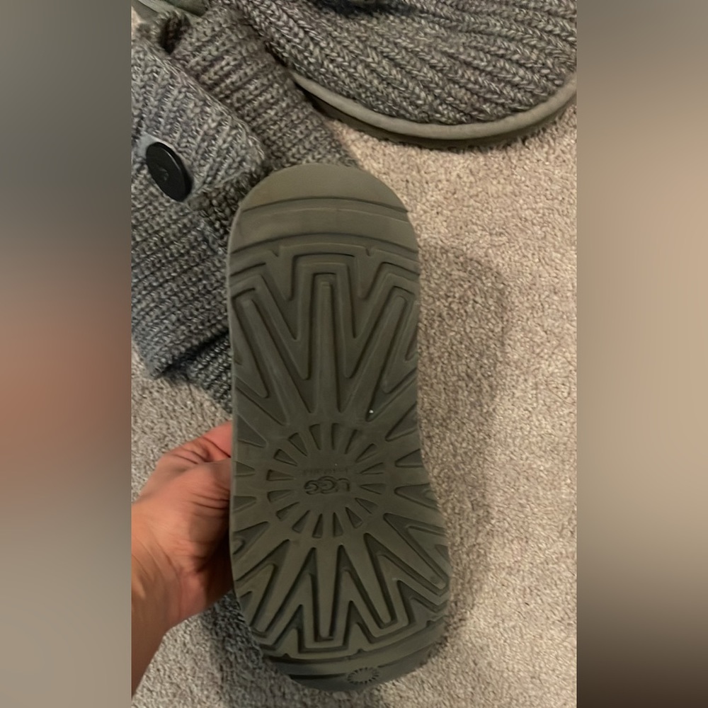 Womens grey woven uggs